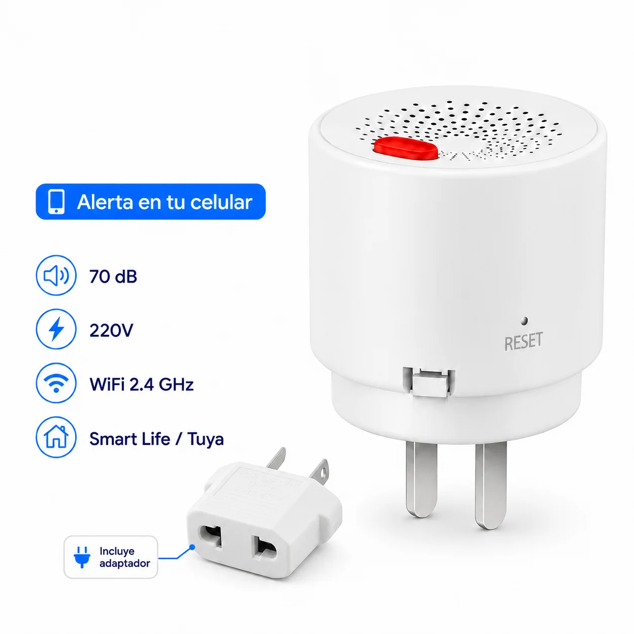 Detector de fuga de gas, detalle 1