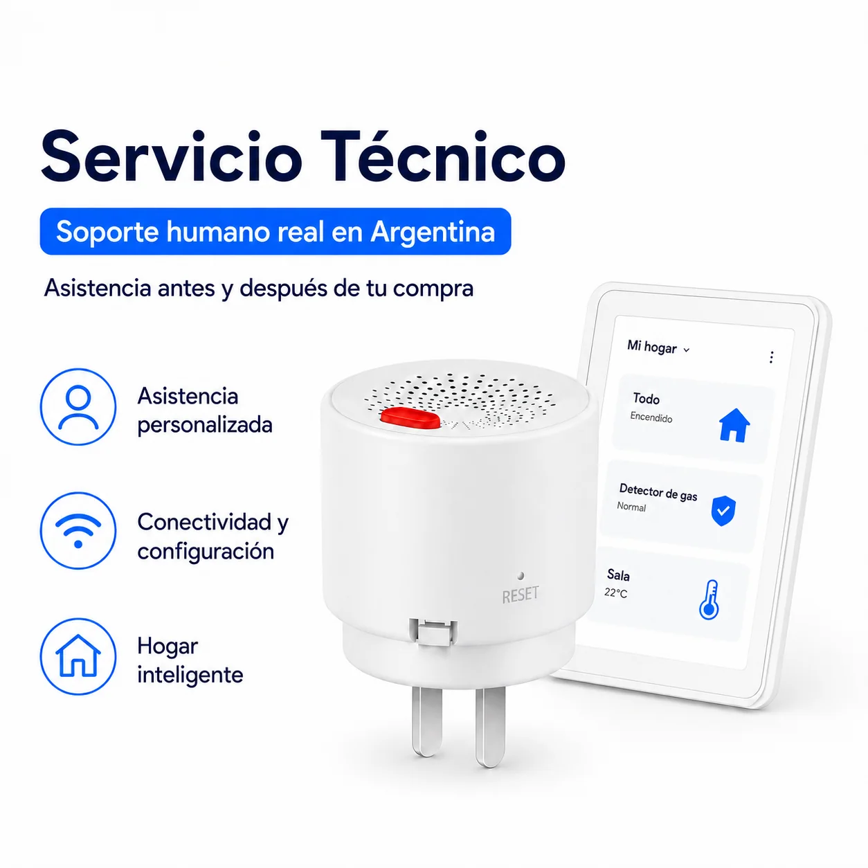 Detector de fuga de gas, detalle 3