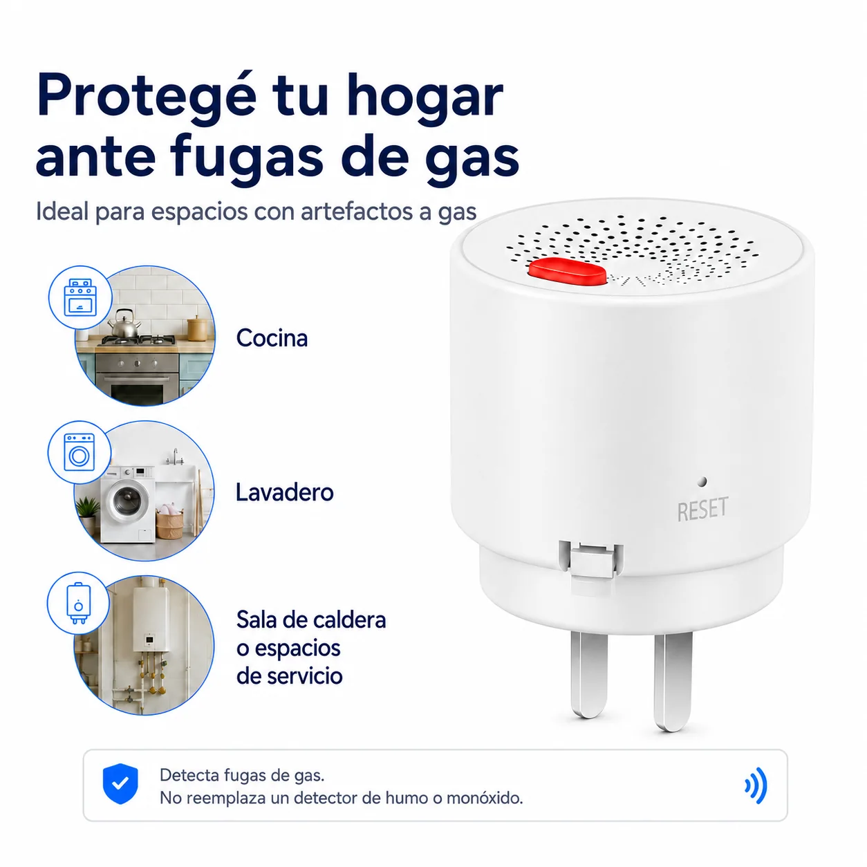 Detector de fuga de gas, detalle 7