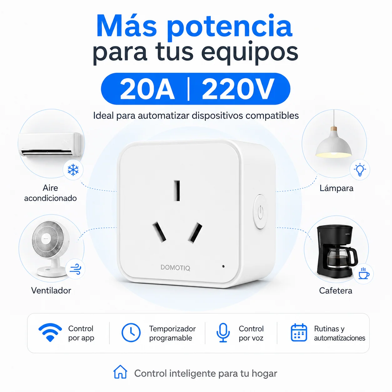 Enchufe inteligente 20A, detalle 4