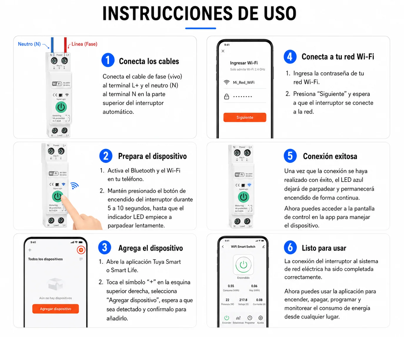 Interruptor WiFi 63A, detalle 7